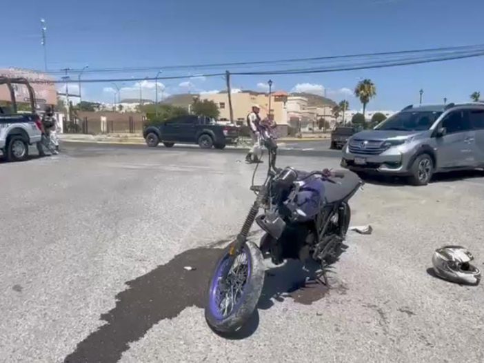 Choque Deja A Motociclista Con Lesiones Leves Norte De Chihuahua