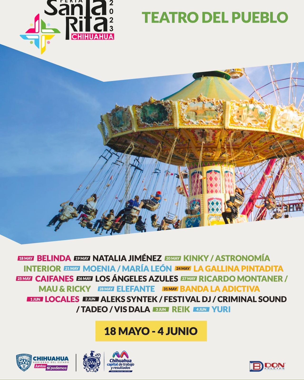 Inicia hoy ¿Ya sabes qué artistas estarán en la Feria de Santa Rita