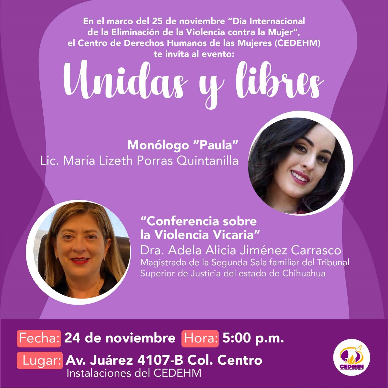 Hoy jornada de reflexión “Unidas y libres” contra la violencia hacia ...
