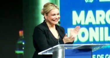 Maru Campos en el informe de Gobierno de Marco Bonilla